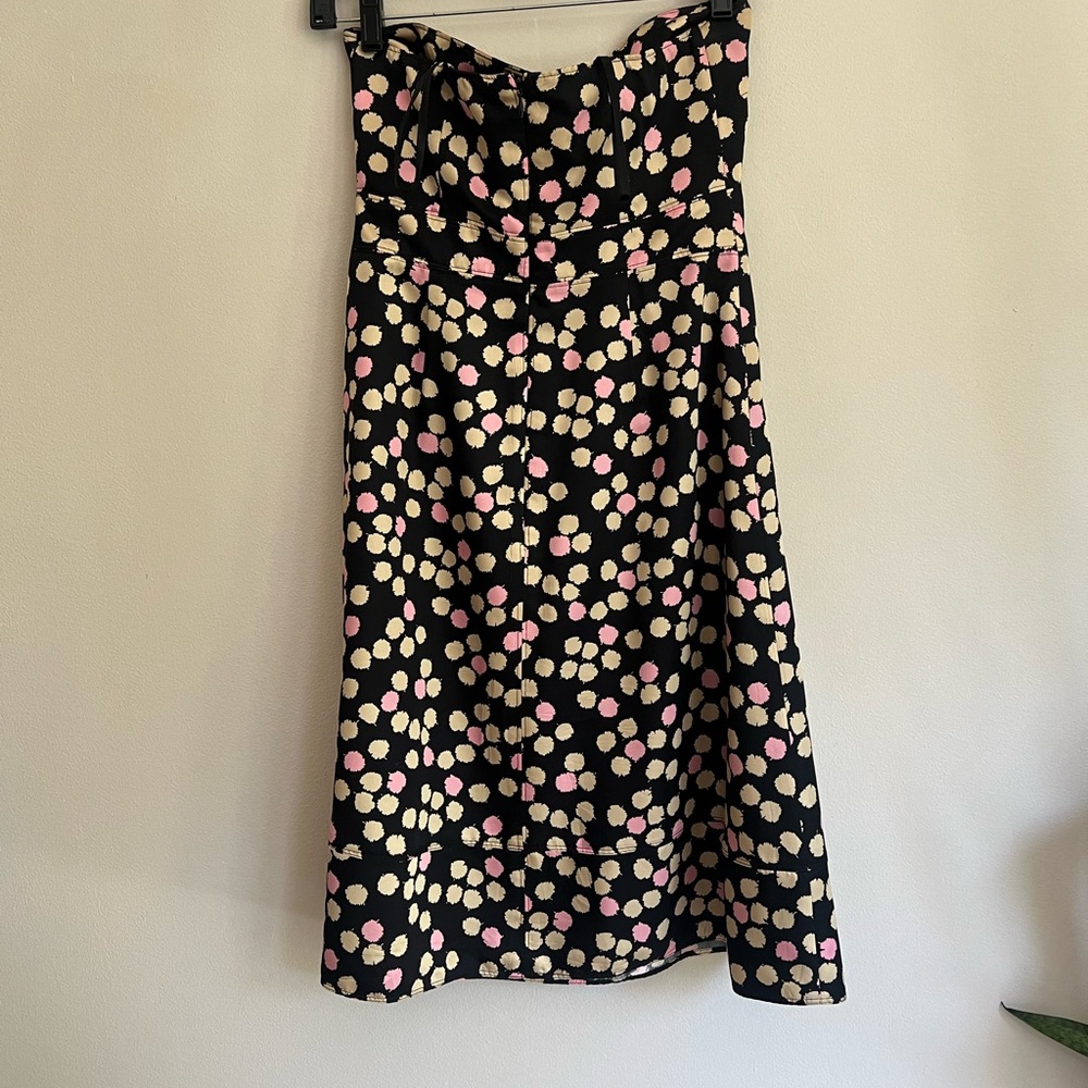 J.Crew woman’s strapless black polka dots silk mini dress - Picture 7 of 9